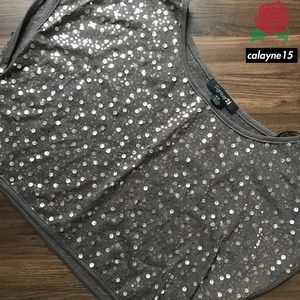 ⭐️ Forever21 Brown Sequined Crop Top